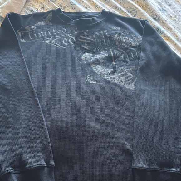 South Pole Other - South Pole Men's Dark Gray Graphic Crewneck Sweater